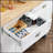 Versatile Rolling Kitchen Island with Drop Leaf, Multiple Storage Options, and Durable White Finish for Enhanced Functionality