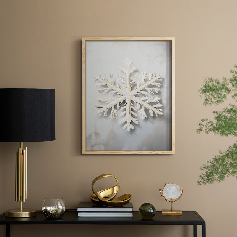 «Christmas Holiday Art», série 2-XXXIV, reproduction encadrée - bois massif, H 11 po x l 9 po, Naturel