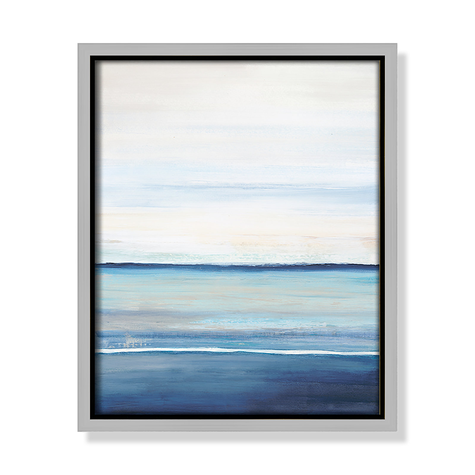 Emmit "Distant Whispers" Print by Filippo Ioco, 11.5" H x 9.5" W x 2" D, Silver Framed Canvas