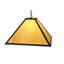 Luminaire suspendu géométrique à 1 lumière de style mission Gustav