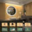 Liese Large Modern LED Round Bathroom Vanity Mirror, Color Temperature Adjustable-338167434