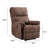 33"Wide Modern Chenille Chair Push Button Power Recliner with USB Port (set of 2)-1597397854