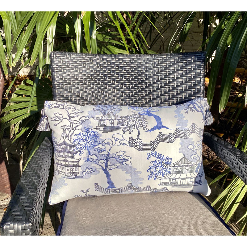 Sallie Duncan Designs Lumbar Indoor/Outdoor Pillow Cover & Insert