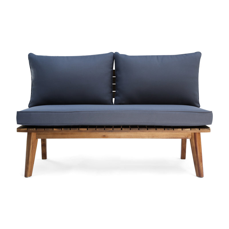 Functional Outdoor Seating With Gray And Contemporary Slatted Base Seat