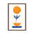 Classic Brown Wood Floater Framed