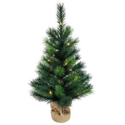 30' Lighted Pine Christmas Tree