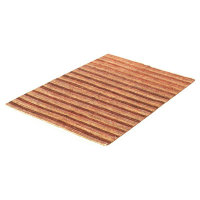 Tapis unique en laine noué à la main Ziegler des années 2010 de 4 pi x 6 pi brun foncé / crème / rouge Fiorenze
