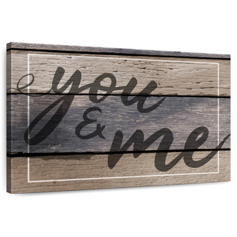 Panneau mural "You And Me", H 30 po x l 45 po
