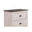 Table de chevet contemporaine à 2 tiroirs 1pc
