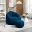 Fauteuil à billes bleu rembourré en mousse pour les loisirs de lecture