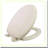 SoftClose EasyClean Round Plastic Toilet Seat, Bone