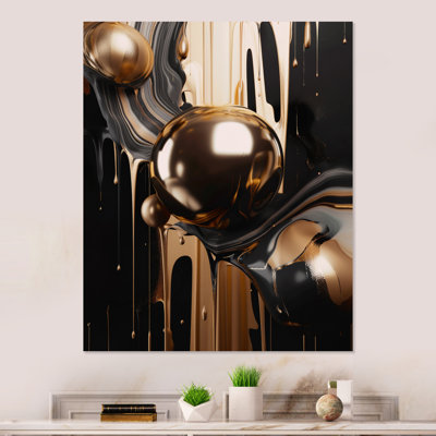 Kandle Glam Abstract Wall Decor on Metal