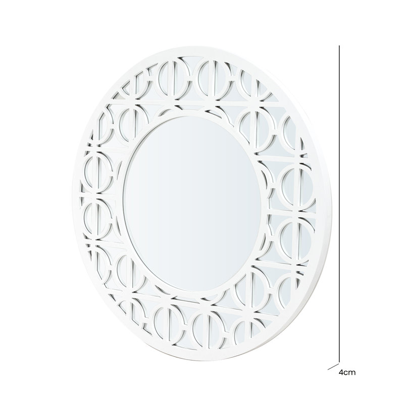 Guven Wood Flat Wall Mirror