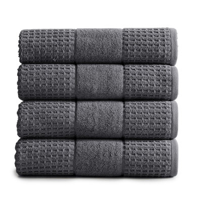 Aneko 4 Piece 100% Cotton Towel Set
