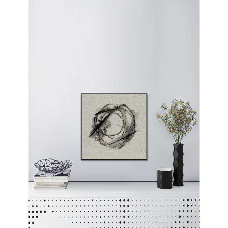 Bumble Bee Flight IV - Floater Frame Painting on Canvas, 122 cm H x 122 cm W x 4 cm D