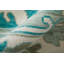 Karina Hand Knotted Wool Oriental Area Rug in Ivory/Green/Gray/Blue-1267223943