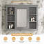 Pharmacie murale 35 "x 27,5" avec miroir-1867574288