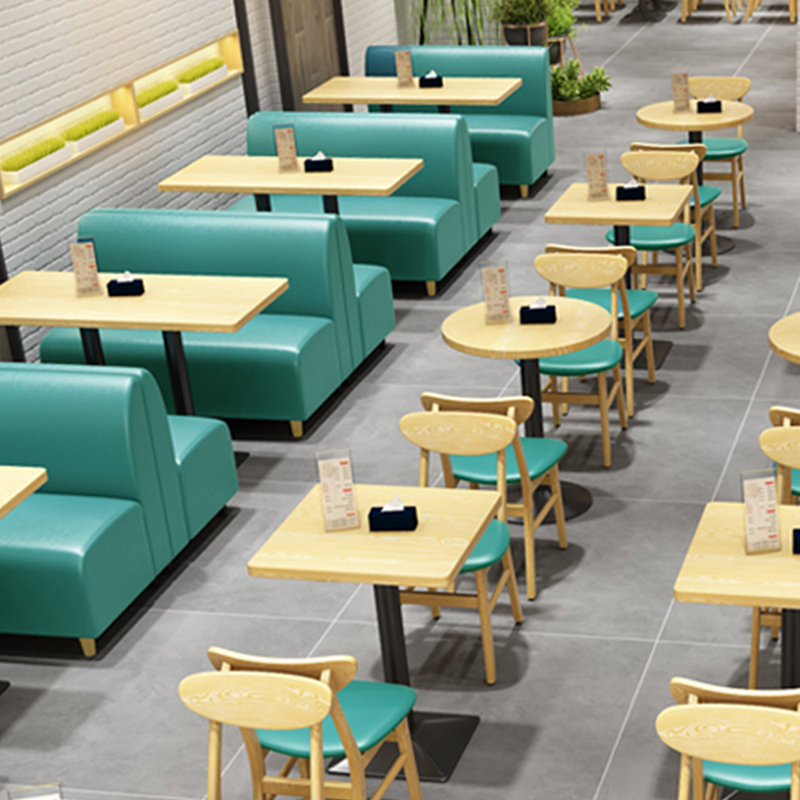 Bancs de restaurant Nordic Fashion Simple Cafe, Bleu turquoise foncé