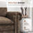 88" Modular Sectional Loveseat Couches With Nailhead Trim, 2-seater Deep Seat Sofa With Throw Pillow-57593608