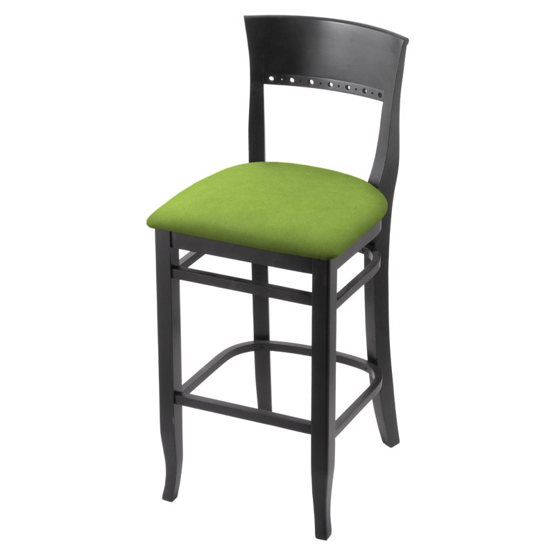 Tabouret 30 ", Noir, Vert kiwi Canter, Tabouret de bar (siège d'une hauteur de 30 po)