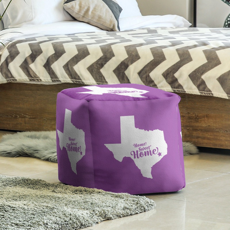 Repose-pieds cube en houston the home houston, Violet