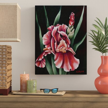 'Oh So Red' Acrylic Painting Print on Wrapped Canvas
