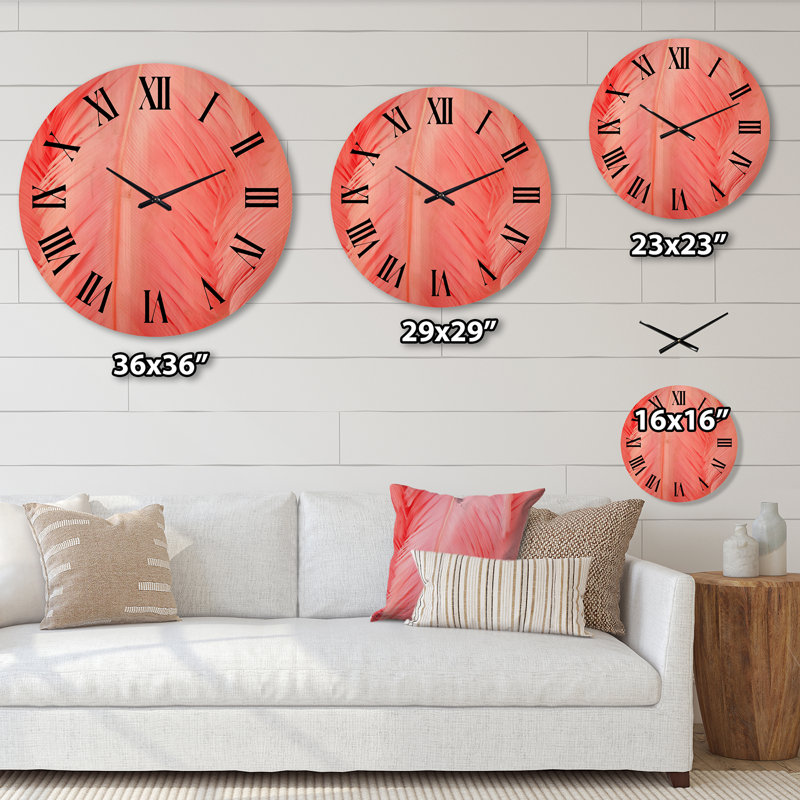 Mehrunisha Solid Wood Wall Clock, Large