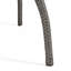 Pe d'extérieur 4 pièces pe en gris - Structure en fer et tissu imperméable inclus pour un temps agréable