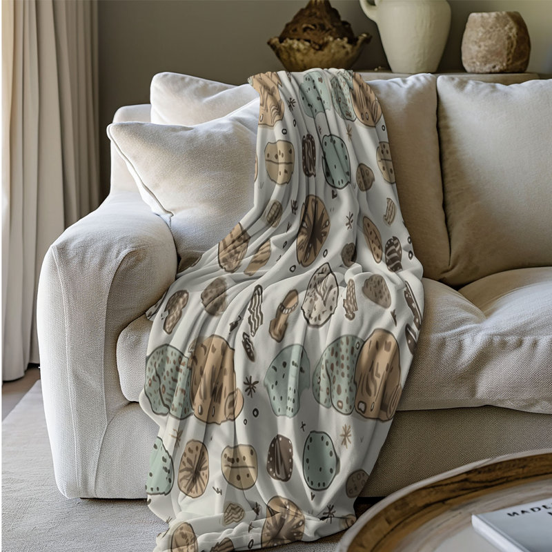 Stone Pattern - 1 Piece Blanket, 60" L x 50" W
