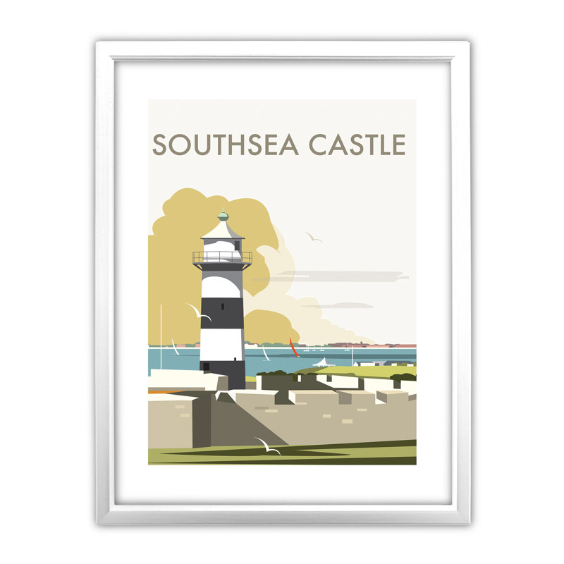 Dave Thompson - Single Picture Frame Print on Canvas, White