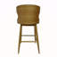 Ensemble de 2 tabourets de bar Mid-Century modernes, gris anthracite et naturel