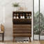 Armoire de rangement pour chaussures 12 paires avec tablettes réglables