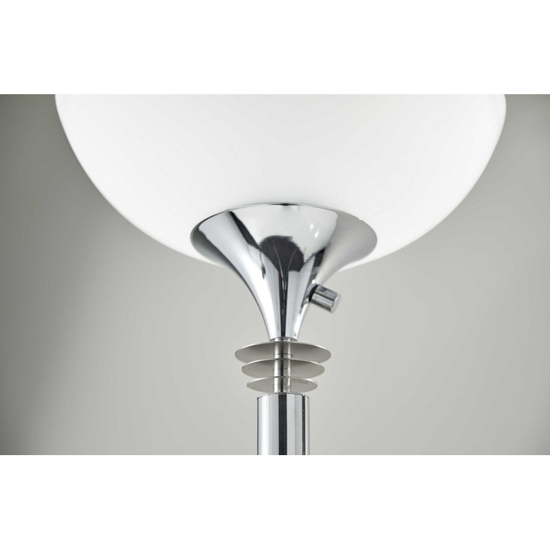 Lampe torchère sur pied 72 po Milos, Chrome