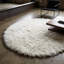 Magnifiques tapis grecs Flokati. Long poil de laine organique de 3,5 po. Tapis naturel en laine blanc cassé.-787349885
