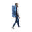 Quik Shade 7' x 7' Go Hybrid Pop-Up Compact and Lightweight Slant Leg Backpack Canopy, Regatta Blue