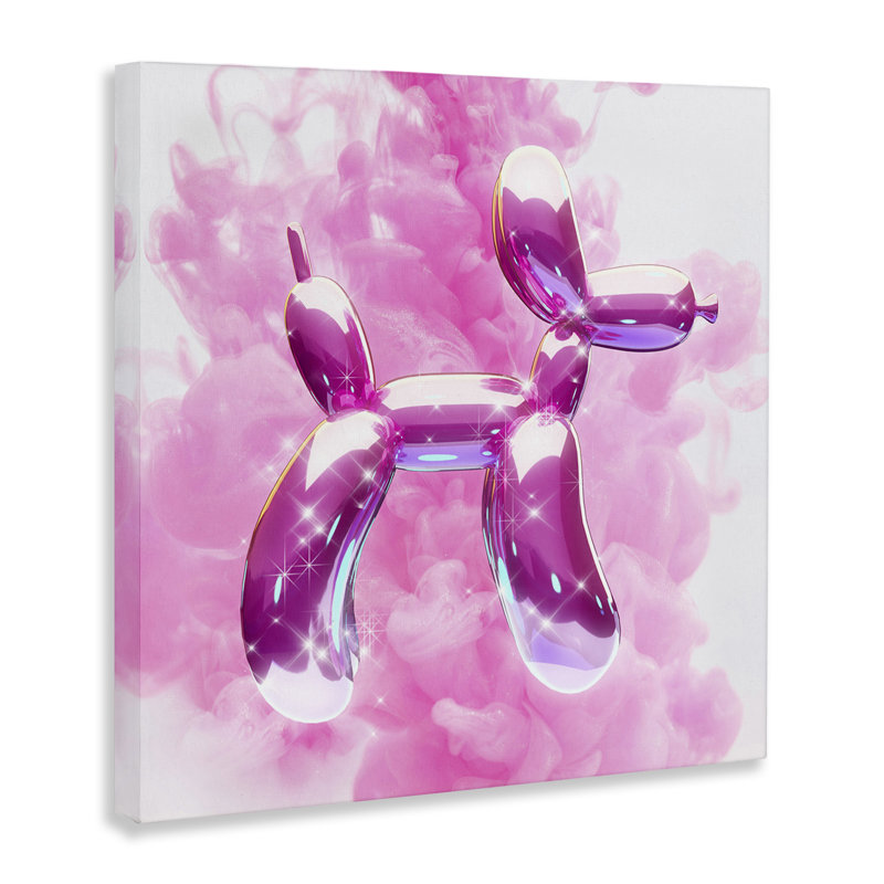 «Sparkle Balloon Dog» par Ziwei Li, H 30 po x l 30 po