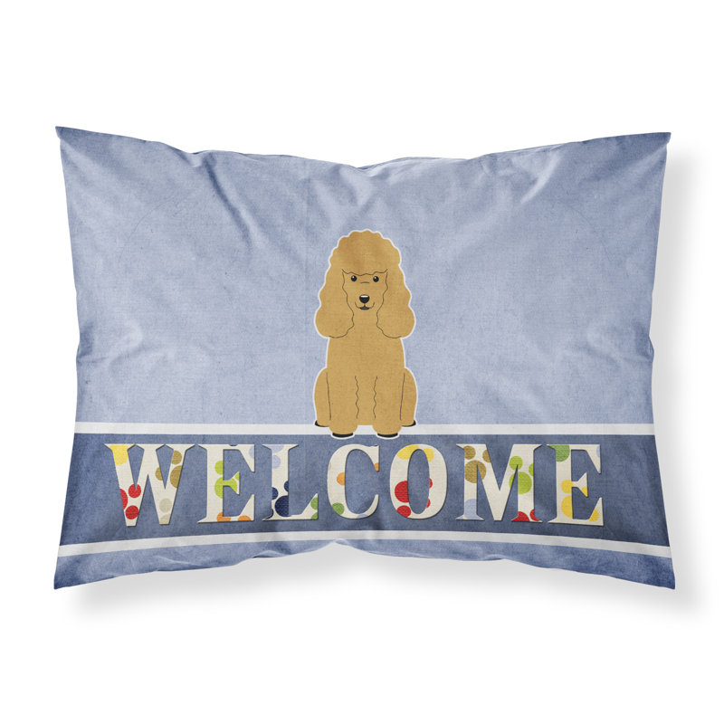 Taie d’oreiller welcome, Caniche sable