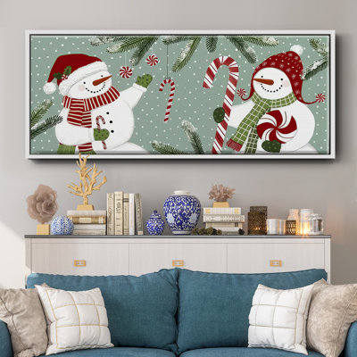 Frosty x 2, toile encadrée