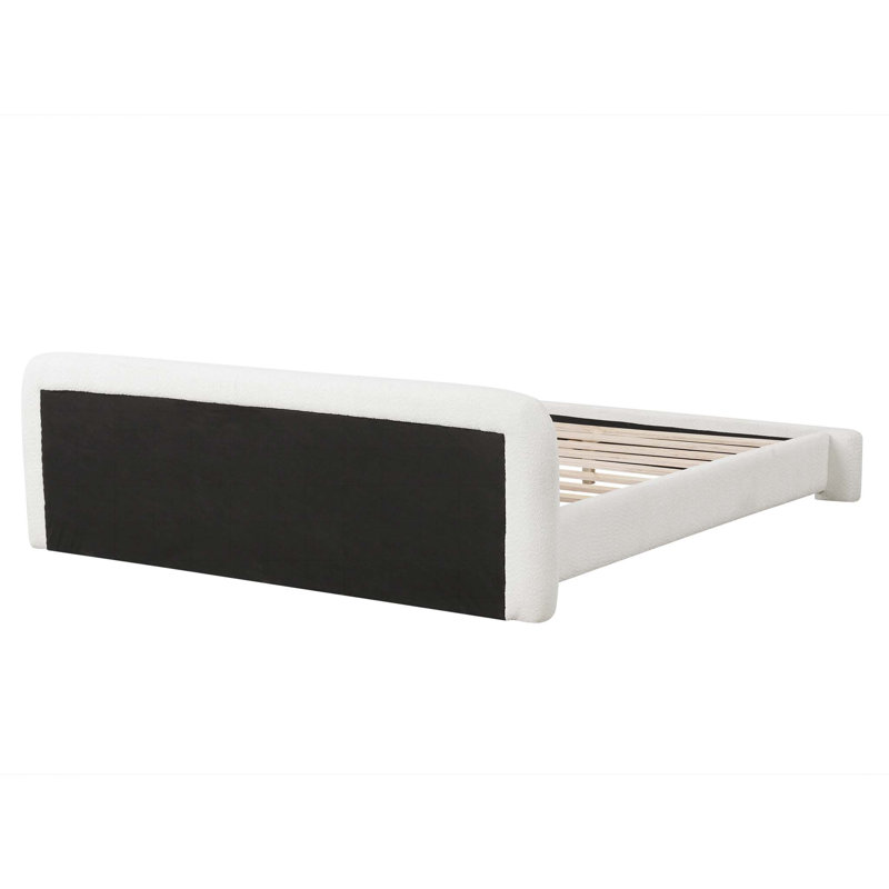 Lit rembourré Cozy White, Lit double