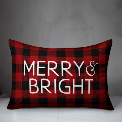 Plaid Reversible Throw Pillow