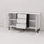 Commode 3 tiroirs 2 portes White Blister