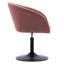 Velvet Swivel Barrel Chair-2003668692