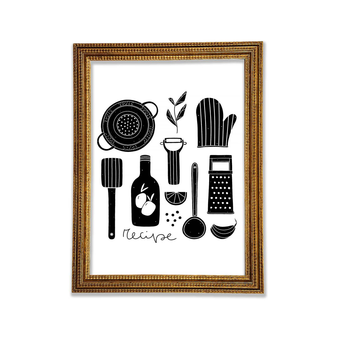 Wandbild Utensils 3