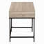 Bureau d'ordinateur, bureau personnel, ordinateur portable, tiroirs de rangement, L 48 po, travail, métal stratifié brun, contemporain, moderne-324646963-324646924