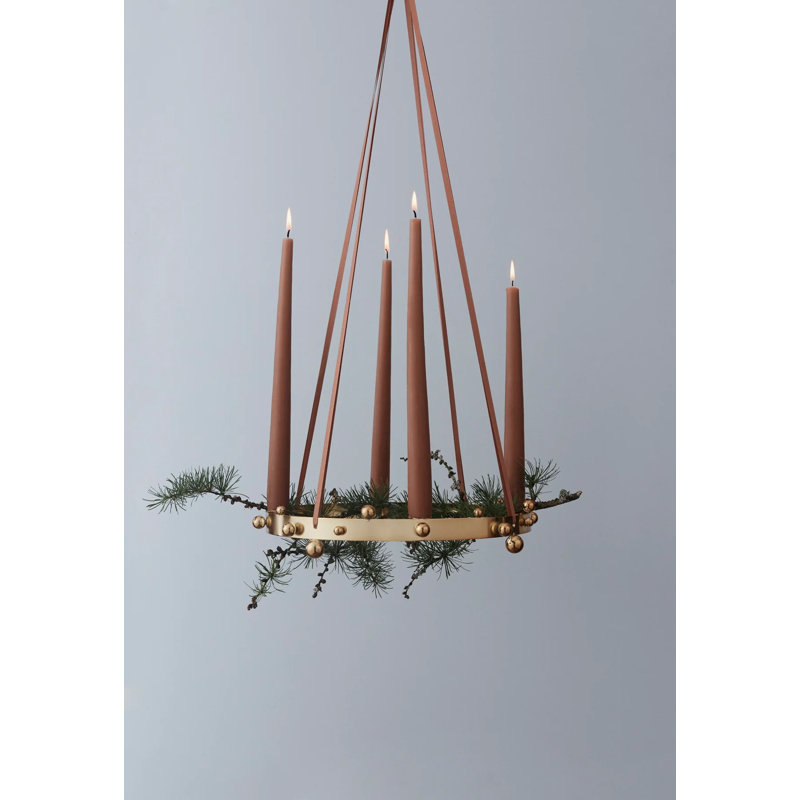 Pearl Candelabra, Brass