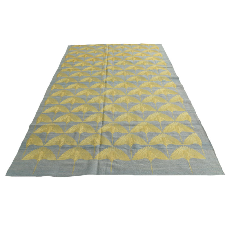 Tapis bleu clair 6x9