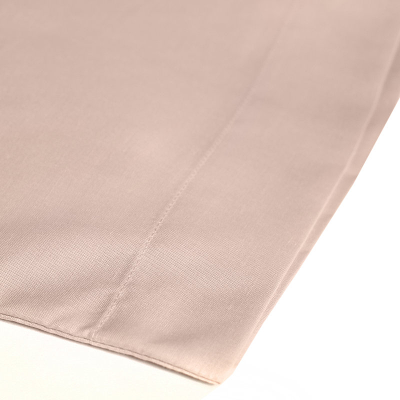 Almondsbury Plain Cotton Blend Housewife Pillowcase, Blush Pink