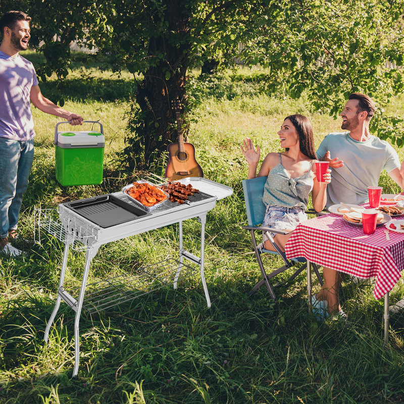 Dakota Fields Banisha 100cm W Charcoal Grill