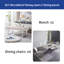 Banc avec repose-pieds Cemal-1390535787
