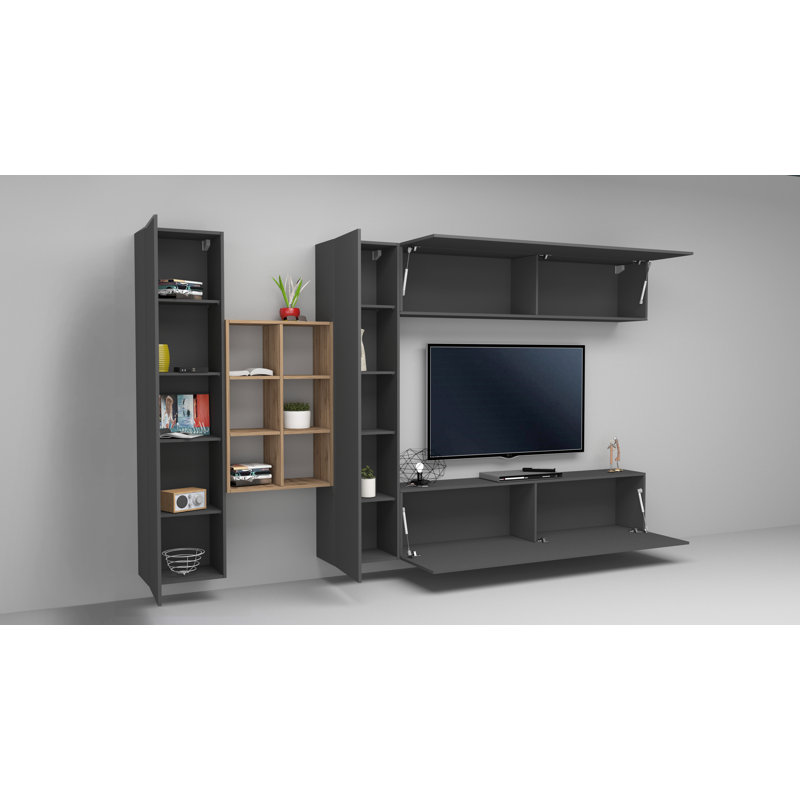 Maruska Entertainment Centre for TVs up to 70", Grey Anthracite